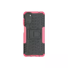 Противоударный чехол бампер для Motorola Moto E32 / G22 Nevellya Case (встроенная подставка) Pink (Розовый)