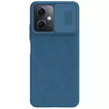 Противоударный чехол бампер Nillkin CamShield (шторка на камеру) для Xiaomi Redmi Note 12 Blue (Синий)