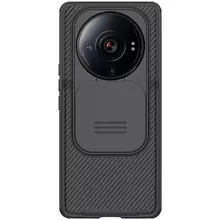 Противоударный чехол бампер Nillkin CamShield Pro (шторка на камеру) для Xiaomi 12S Ultra Black (Черный)