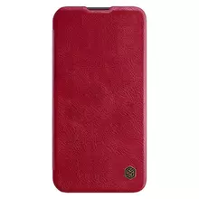 Чохол бампер Nillkin Qin Pro (plain leather) для Samsung Galaxy S23 Plus Red (Червоний)