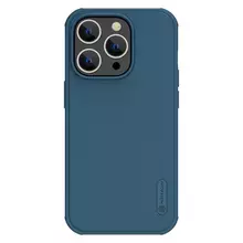 Противоударный чехол бампер Nillkin Super Frosted Shield Pro для iPhone 14 Pro Blue (Синий)