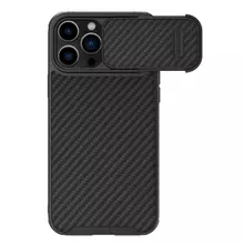 Чохол бампер Nillkin Synthetic Fiber S для iPhone 13 Pro Max Black (Чорний)