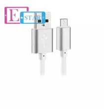 Кабель для заряджання та передачі даних Anomaly тканинна обплетення USB Type C для смартфонів та телефону 1 м Silver (Сріблястий)