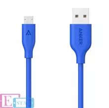 Кабель Anker Powerline Micro USB - 0.9m V3 Blue (Синий) A8132H31