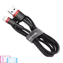 Lightning кабель Baseus Cafule Cable с кевларовой нитью Black (Черный) CALKLF-B19