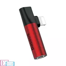 Перехідник Baseus L43 Lightning/3.5mm Red (Червоний) CALL43-91 Перехідник Baseus L43 Lightning/3.5mm Red (Червоний) CALL43-91