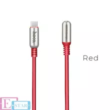 Кабель для зарядки и передачи данных Hoco U17 Capsule USB to Type C Red (Красный)