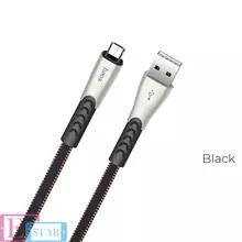 Кабель для зарядки и передачи данных Hoco U48 Superior Speed USB to Micro-USB Black (Черный)