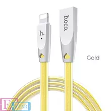 Кабель для зарядки и передачи данных Hoco U9 USB to Lightning 2 m Gold (Золото)
