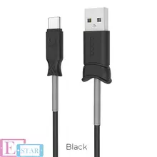 Кабель для зарядки и передачи данных Hoco X24 Pisces USB to Type-C Black (Черный)
