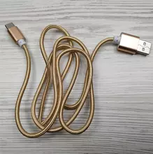 Кабель для зарядки и передачи данных Devilcase USB - Type-C 1 м для планшетов и смартфонов Gold (Золотой)