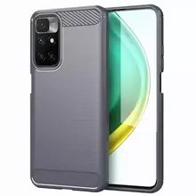 Противоударный чехол бампер для Infinix Zero X Pro iPaky Carbon Fiber Grey (Серый)