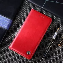 Чехол книжка для OnePlus 9R idools Retro Red (Красный)