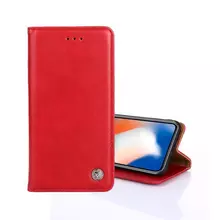 Чехол книжка для Xiaomi 12 / 12S / 12X idools Retro Red (Красный)