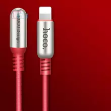 Кабель для зарядки и передачи данных Hoco U17 Capsule Chargin Data Cable for Apple Red (Красный)