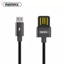 Кабель для зарядки и передачи данных Remax Serpent Micro USB Black (Черный) RC-080m