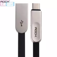 Высокоскоростной кабель для зарядки и передачи данных 3 в 1 Rock LightNing Type C Micro USB для смартфонов 1 м Black (Черный)