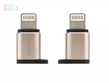 Переходник OTG Remax Visual Micro / Lightning Golden (Золотой) RA-USB2
