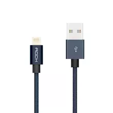 Кабель для зарядки и передачи данных Rock Metal Charge & Sync Round Cable 1 m Lightning Tarnish (Матовый) RCB0432 Кабель для зарядки и передачи данных Rock Metal Charge & Sync Round Cable 1 m Lightning Tarnish (Матовый) RCB0432