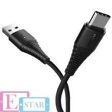 Высокоскоростной кабель для зарядки и передачи данных Rock USB - Type-C 1.2 м Black (Черный) RCB0558