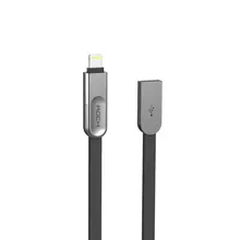 Высокоскоростной кабель для зарядки Rock Cobblestone 2 in 1 Lightning + Micro USB Charge&amp;Sync для смартфонов 1 м Black (Черный)
