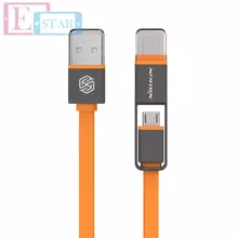 Високошвидкісний кабель для заряджання та передачі даних USB MicroUsb Nillkin Plus для смартфонів та телефону 1,2 м Orange (Помаранчевий)