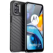 Протиударний чохол бампер для Motorola Moto G22 / E32 Anomaly Thunder Black (Чорний)