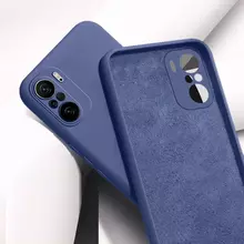 Чехол бампер для Xiaomi Mi 11i / Poco F3 / Redmi K40 / Redmi K40 Pro Anomaly Silicone (с микрофиброй) Blue (Синий)