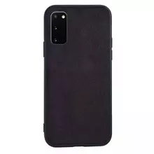 Премиальный чехол бампер для Samsung Galaxy S23 Ultra Anomaly Alcantara Black (Черный)