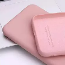 Чохол бампер для Samsung Galaxy S23 Ultra Anomaly Silicone (з мікрофіброю) Sand Pink (Пісочний Рожевий)