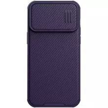 Чехол бампер для iPhone 14 Pro Max Nillkin CamShield S (шторка на камеру) Purple (Пурпурный)