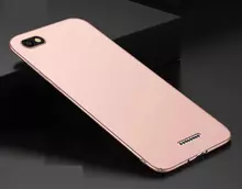 Ультратонкий чехол бампер для Xiaomi Redmi 6A Anomaly Matte Rose Gold (Розовое Золото)
