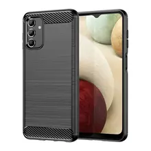 Противоударный чехол бампер для Samsung Galaxy A14 / A14 5G iPaky Carbon Fiber Black (Черный)