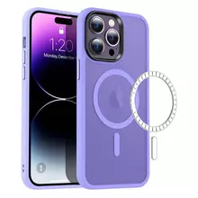 Чехол бампер для iPhone 13 Pro Anomaly Metal Buttons with Magsafe Ligt Violet (Светло Фиолетовый)