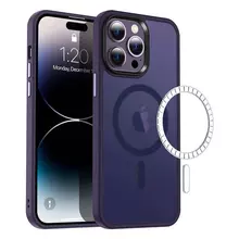 Чехол бампер для iPhone 13 Pro Anomaly Metal Buttons with Magsafe Dark Violet (Темно Фиолетовый)