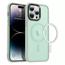 Чехол бампер для iPhone 13 Pro Max Anomaly Metal Buttons with Magsafe Matha Green (Светло Зеленый)