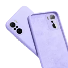 Чехол бампер для Xiaomi Mi 11i / Poco F3 / Redmi K40 / Redmi K40 Pro Anomaly Silicone (с микрофиброй) Light Purple (Светло Пурпурный)