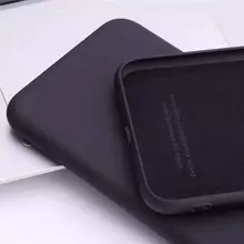 Чохол бампер для Samsung Galaxy A24 Anomaly Silicone (з мікрофіброю) Black (Чорний)