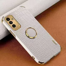 Чохол бампер для Samsung Galaxy S23 Ultra Anomaly X-Case (з кільцем-тримачем) White (Білий)