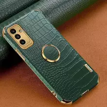 Чехол бампер для Samsung Galaxy S23 Ultra Anomaly X-Case (с кольцом-держателем) Green (Зеленый)