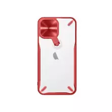 Чехол бампер Nillkin Cyclops (шторка на камеру) для iPhone 14 Pro Max Red (Красный)