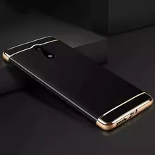 Чехол бампер для Xiaomi Poco F5 / Redmi Note 12 Turbo Mofi Electroplating Black (Черный)