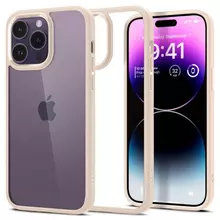 Противоударный чехол бампер Spigen Ultra Hybrid для iPhone 14 Pro Max Sand Beige (Песочно Бежевый) ACS04819