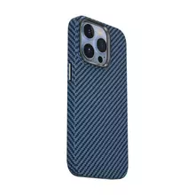 Чехол бампер Anomaly Сarbon with MagSafe для iPhone 14 Pro Max Blue (Синий)