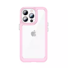 Чехол бампер для iPhone 14 Pro Max Anomaly Fans Transparent Pink (Прозрачный Розовый)