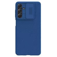 Противоударный чехол бампер Nillkin CamShield (шторка на камеру) для Samsung Galaxy M54 / F54 Blue (Синий)