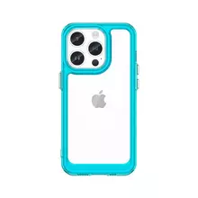 Чехол бампер для iPhone 14 Pro Max Anomaly Fans Transparent Blue (Прозрачный Синий)