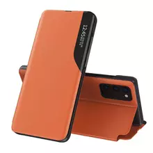 Интерактивная чехол книжка для Motorola Moto G60 / Moto G40 Fusion Anomaly Smart View Flip Orange (Оранжевый)