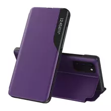 Интерактивная чехол книжка для Xiaomi Poco F5 Pro Anomaly Smart View Flip Purple (Пурпурный)