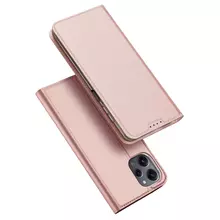 Чехол книжка для Xiaomi Redmi 12 Dux Ducis Skin Pro Rose Gold (Розовое Золото) 